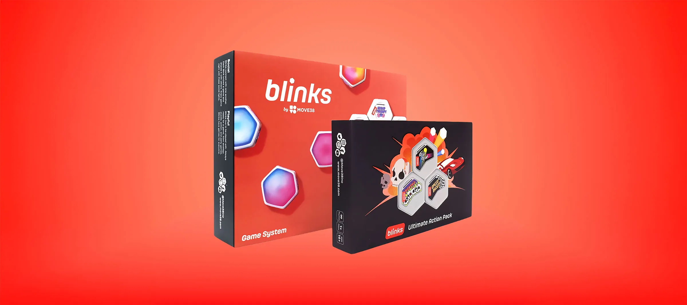 Smart tabletop game system with illuminated hexagonal tiles with expansion pack