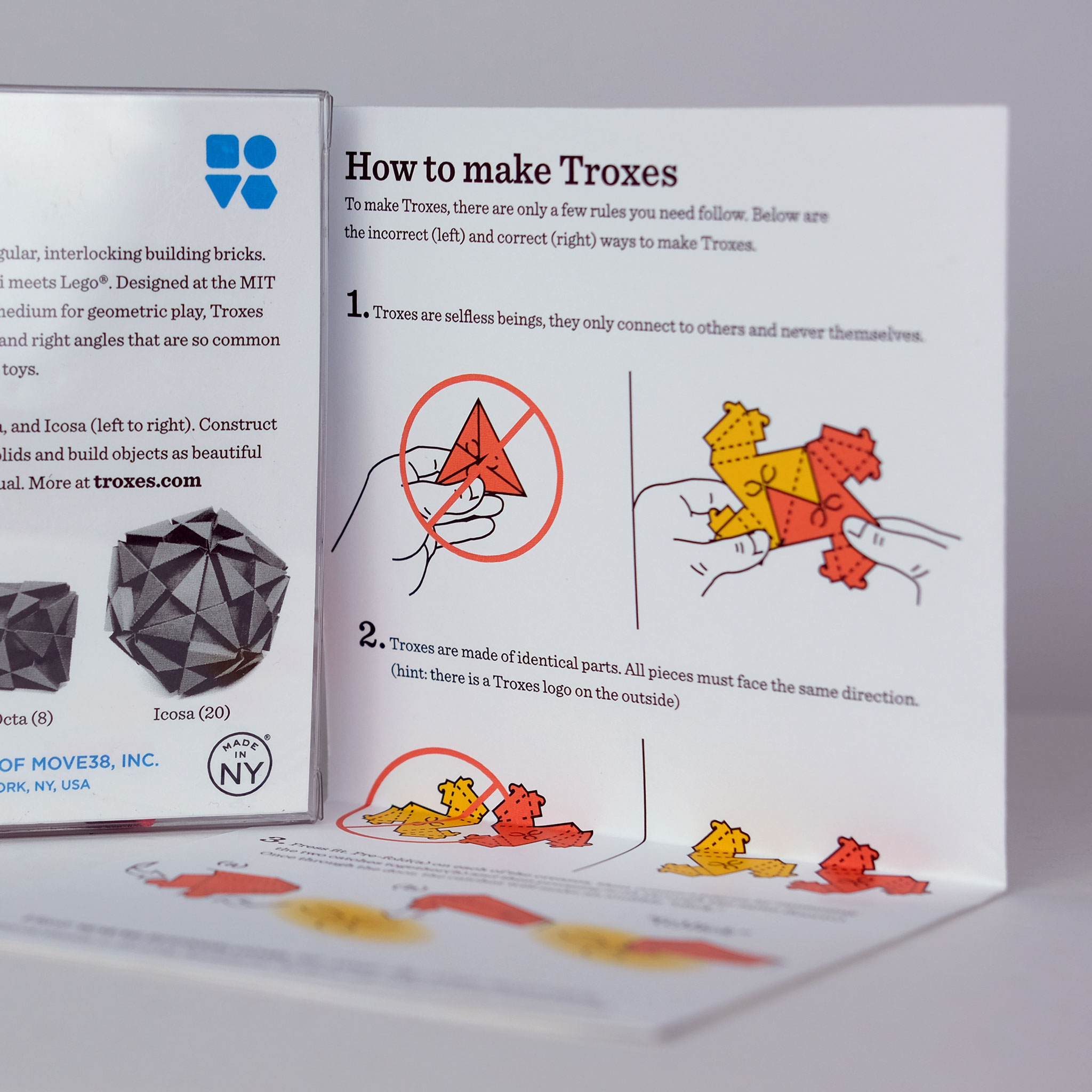 A single Trox tile folded from a square sheet